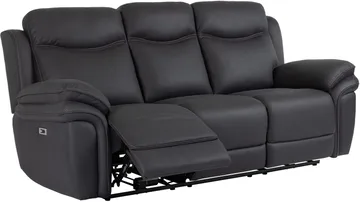Livaro Reclinersoffa 3-sits Elektrisk - Svart - Möbler - Soffa - Biosoffa & reclinersoffa