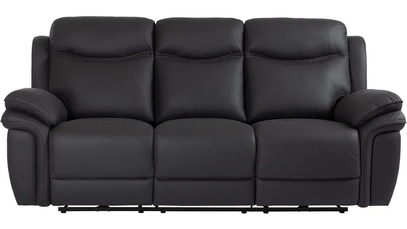 Livaro Reclinersoffa 3-sits Elektrisk - Svart - Möbler - Soffa - Biosoffa & reclinersoffa