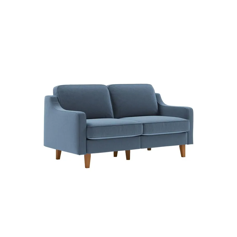 Lorvas 2-sits Soffa - Mörkblå - Möbler - Soffa - Sammetssoffa