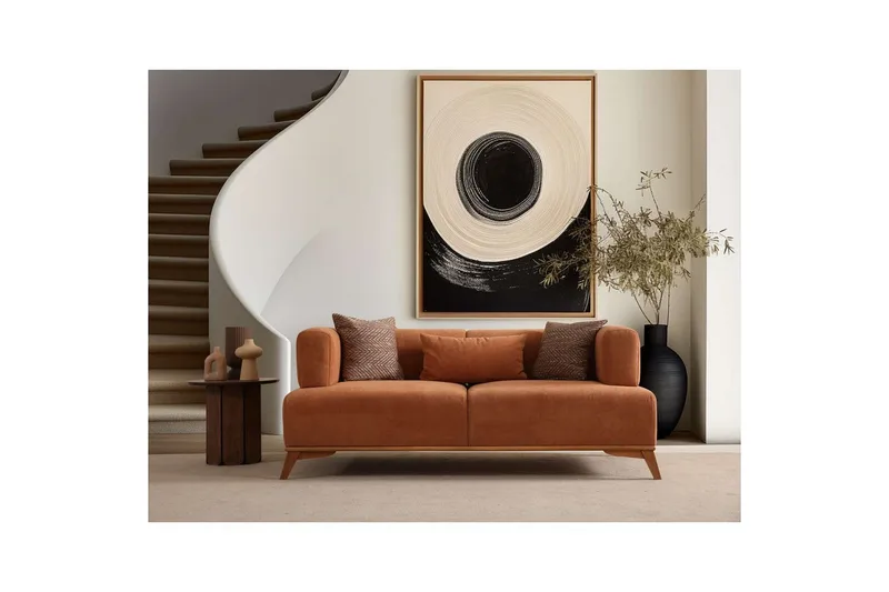 Malkiat Soffa 2-sits - Orange - Möbler - Soffa - 2 sits soffa