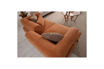 Malkiat Soffa 2-sits - Orange/Svart - Möbler - Soffa - 2 sits soffa