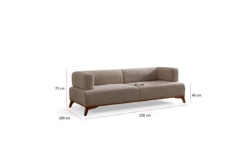Malkiat Soffa 3-sits - Beige - Möbler - Soffa - 3 sits soffa