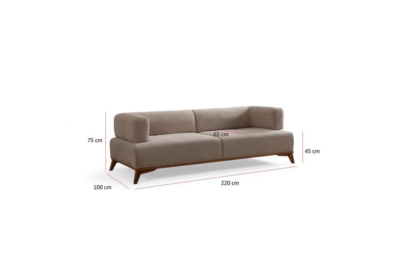 Malkiat Soffa 3-sits - Beige - Möbler - Soffa - 3 sits soffa