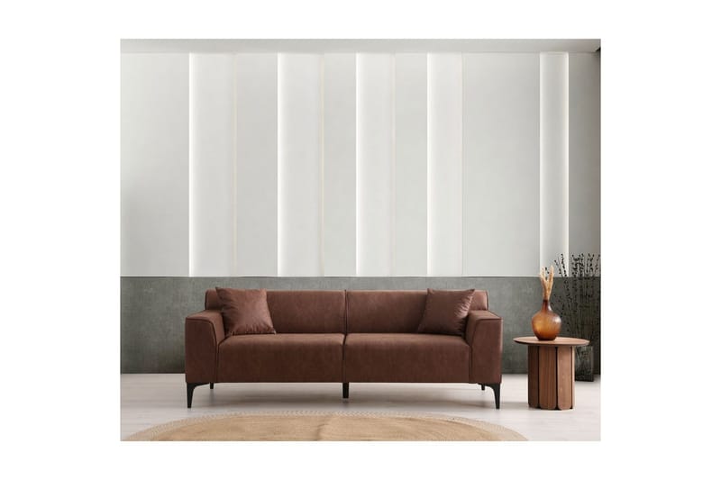 Malpani Soffa 3-sits - Cognac - Möbler - Soffa - 3 sits soffa