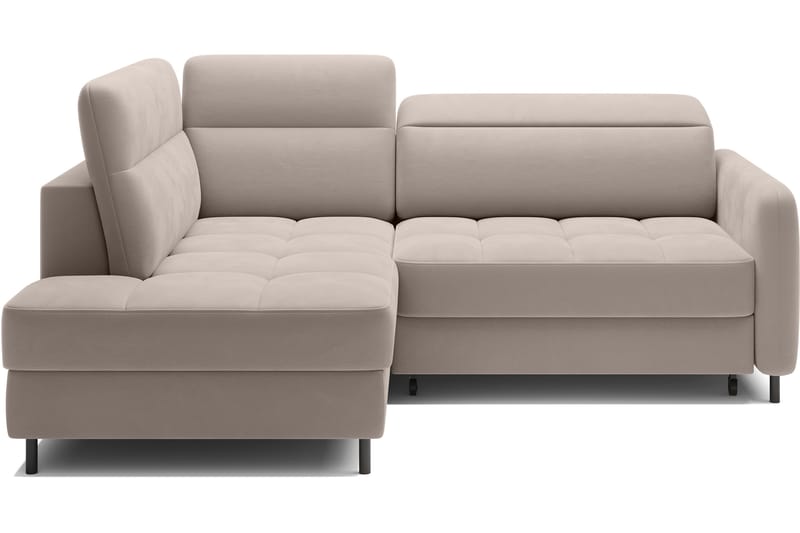 Masuo Bäddsoffa med Schäslong 3-sits - Beige - Möbler - Soffa - Sammetssoffa