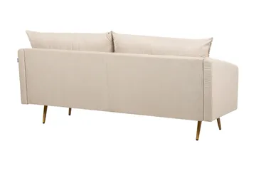 Maurana Soffa 3-sits - Beige/Guld - Möbler - Soffa - Sammetssoffa
