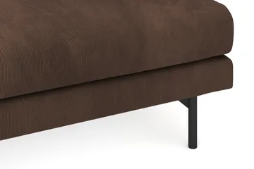 Menard 3-sits Djup Manchestersoffa - Brun - Möbler - Soffa - 3 sits soffa