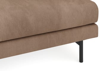 Menard 3-sits Djup Manchestersoffa - Brun - Möbler - Soffa - 3 sits soffa