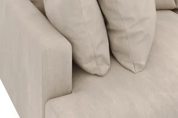 Menard 3-sits Djup Manchestersoffa - Greige - Möbler - Soffa - 3 sits soffa