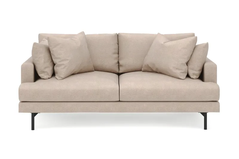 Menard 3-sits Djup Tygsoffa - Beige - Möbler - Soffa - 3 sits soffa