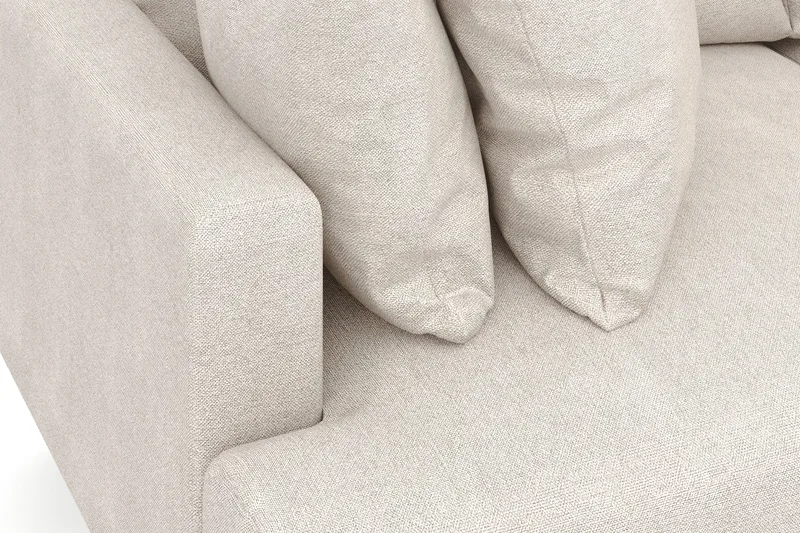 Menard 3-sits Djup Tygsoffa - Beige - Möbler - Soffa - 3 sits soffa