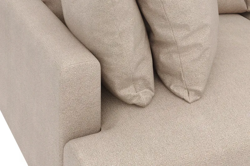 Menard 3-sits Djup Tygsoffa - Beige - Möbler - Soffa - 3 sits soffa