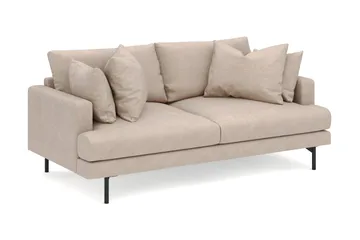 Menard 3-sits Djup Tygsoffa - Beige - Möbler - Soffa - 3 sits soffa