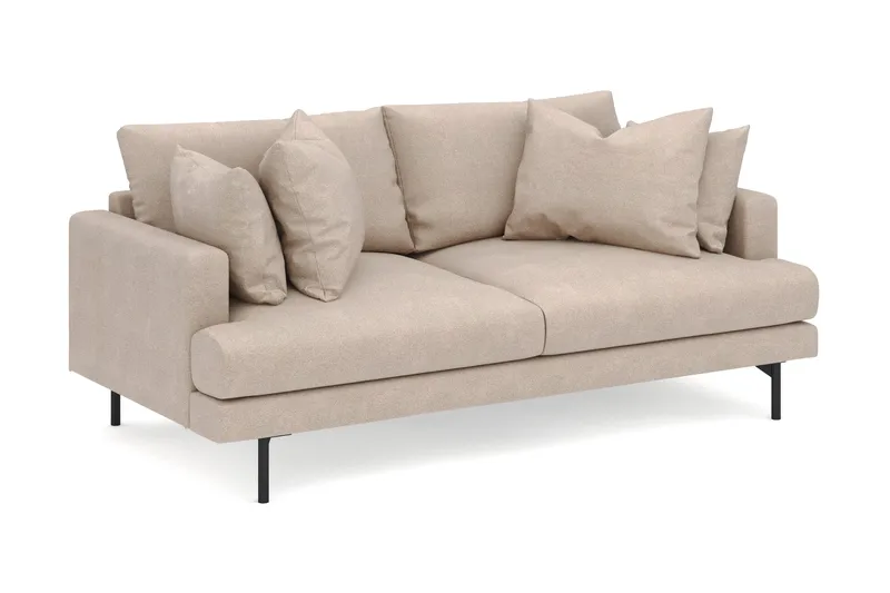Menard 3-sits Djup Tygsoffa - Beige - Möbler - Soffa - 3 sits soffa