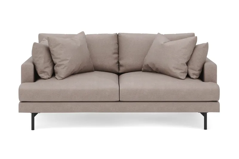 Menard 3-sits Djup Tygsoffa - Brun - Möbler - Soffa - 3 sits soffa