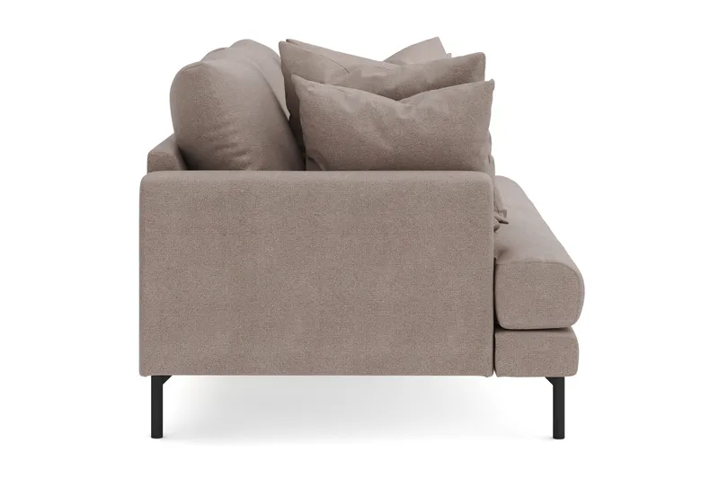 Menard 3-sits Djup Tygsoffa - Brun - Möbler - Soffa - 3 sits soffa