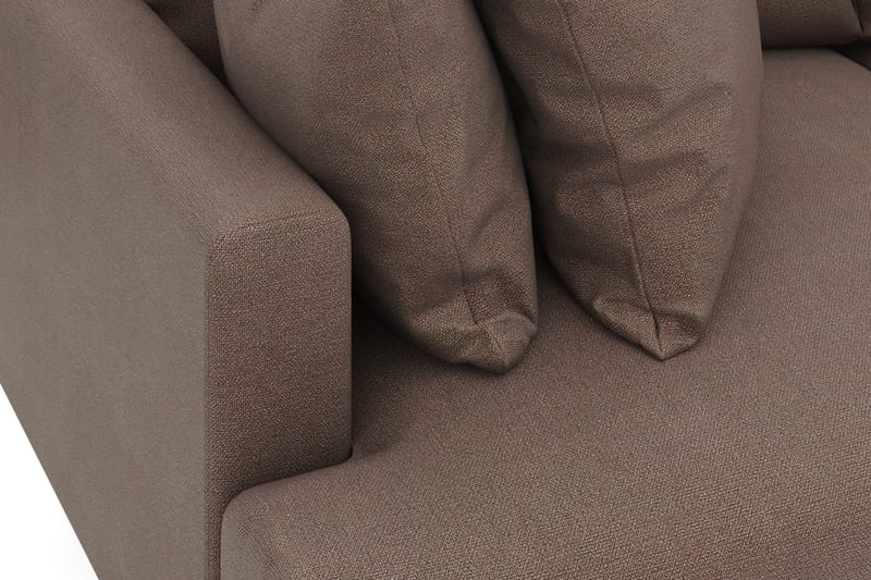 Menard 3-sits Djup Tygsoffa - Brun - Möbler - Soffa - 3 sits soffa