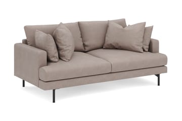 Menard 3-sits Djup Tygsoffa - Brun - Möbler - Soffa - 3 sits soffa