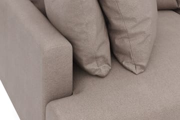 Menard 3-sits Djup Tygsoffa - Brun - Möbler - Soffa - 3 sits soffa