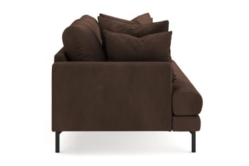 Menard 4-sits Djup Manchestersoffa - Brun - Möbler - Soffa - 4 sits soffa