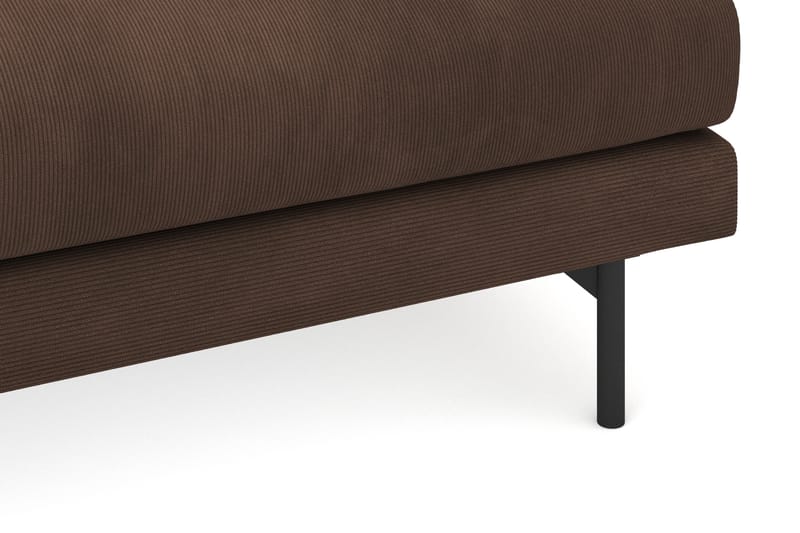 Menard 4-sits Djup Manchestersoffa - Brun - Möbler - Soffa - 4 sits soffa