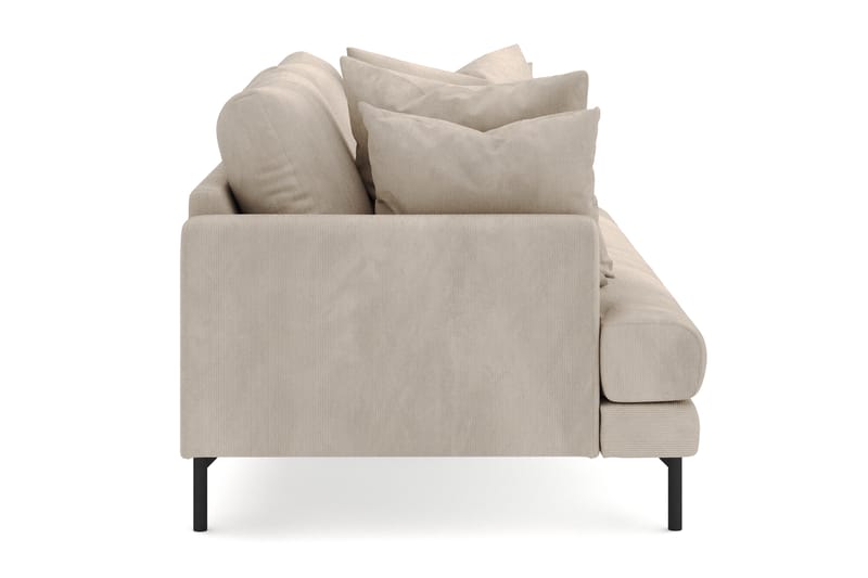 Menard 4-sits Djup Manchestersoffa - Grå - Möbler - Soffa - 4 sits soffa