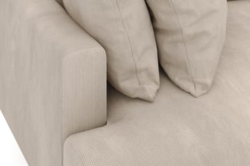 Menard 4-sits Djup Manchestersoffa - Grå - Möbler - Soffa - 4 sits soffa