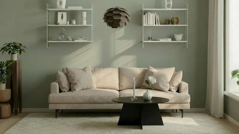 Menard 4-sits Djup Manchestersoffa - Greige - Möbler - Soffa - 4 sits soffa