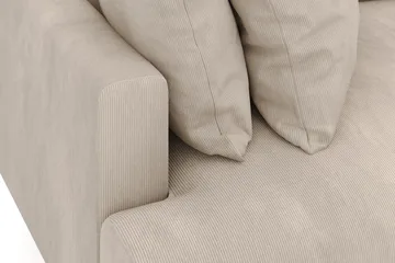 Menard 4-sits Djup Manchestersoffa - Greige - Möbler - Soffa - 4 sits soffa