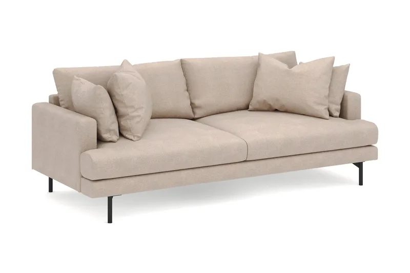 Menard 4-sits Djup Tygsoffa - Beige - Möbler - Soffa - 4 sits soffa