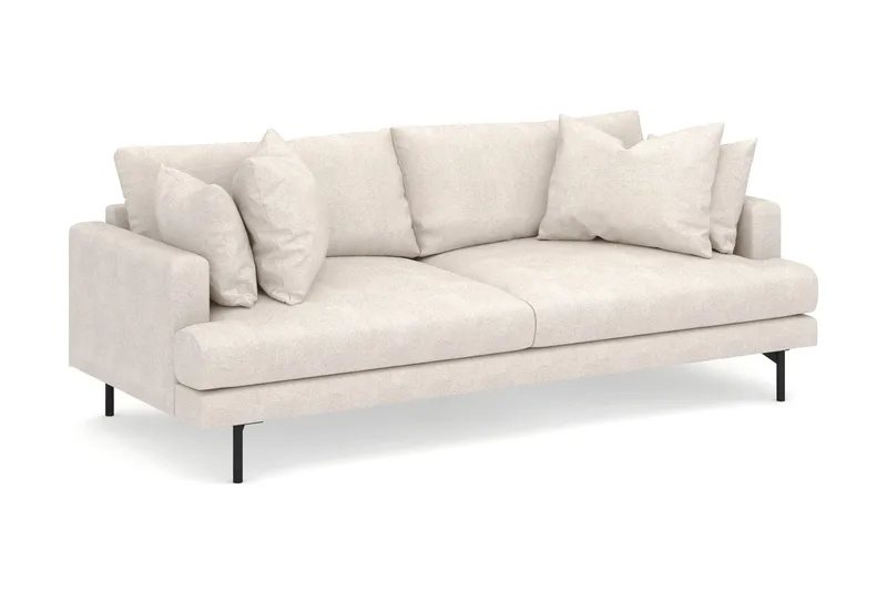 Menard 4-sits Djup Tygsoffa - Beige - Möbler - Soffa - 4 sits soffa