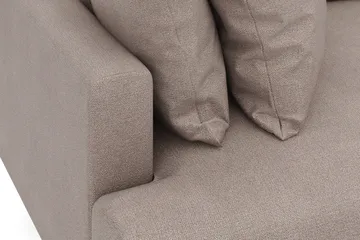 Menard 4-sits Djup Tygsoffa - Brun - Möbler - Soffa - 4 sits soffa