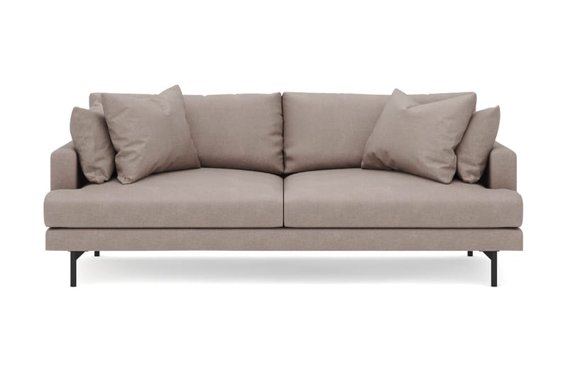 Menard 4-sits Djup Tygsoffa - Brun - Möbler - Soffa - 4 sits soffa