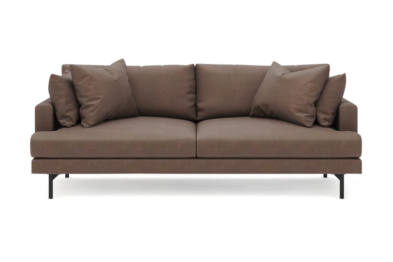 Menard 4-sits Djup Tygsoffa - Brun - Möbler - Soffa - 4 sits soffa