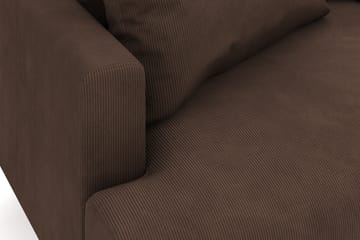 Menard 6-sits Högervänd L-formad Hörnsoffa i Manchester - Brun - Möbler - Soffa - Hörnsoffa