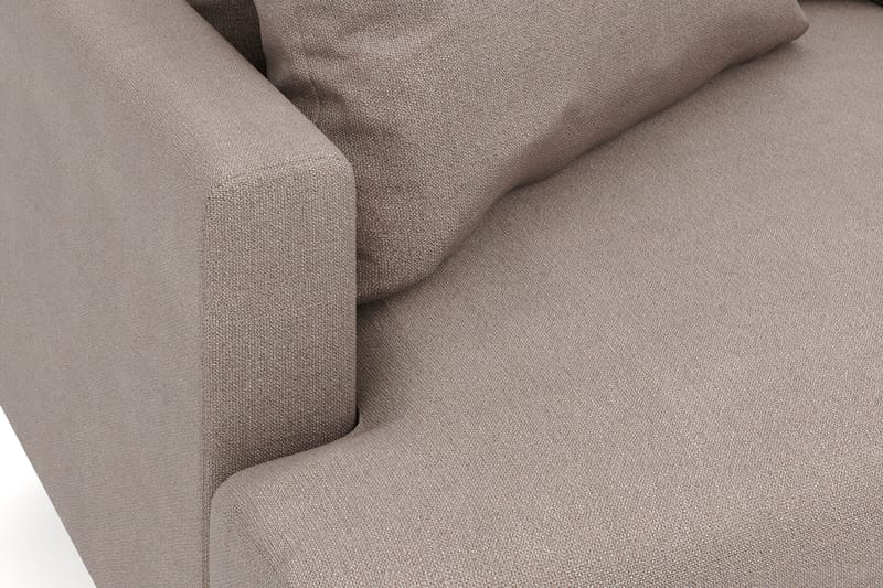 Menard 6-sits Högervänd L-formad Hörnsoffa i Tyg - Brun - Möbler - Soffa - Hörnsoffa