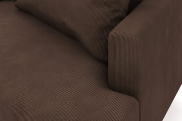 Menard 6-sits Vänstervänd L-formad Hörnsoffa i Manchester - Brun - Möbler - Soffa - Hörnsoffa