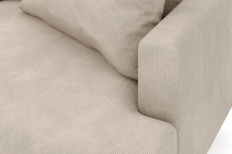 Menard 6-sits Vänstervänd L-formad Hörnsoffa i Manchester - Greige - Möbler - Soffa - Hörnsoffa