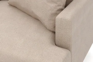 Menard 6-sits Vänstervänd L-formad Hörnsoffa i Tyg - Beige - Möbler - Soffa - Hörnsoffa