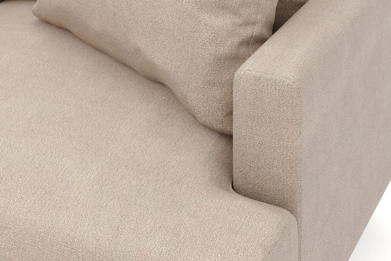 Menard 6-sits Vänstervänd L-formad Hörnsoffa i Tyg - Beige - Möbler - Soffa - Hörnsoffa