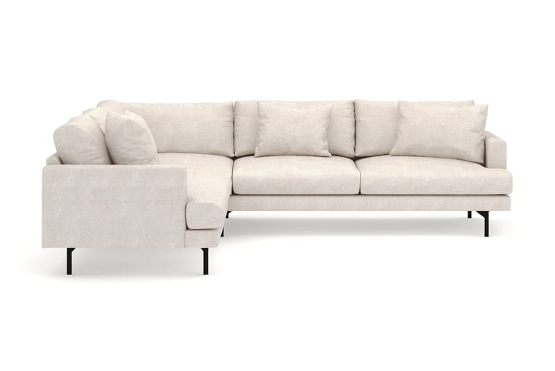 Menard 6-sits Vänstervänd L-formad Hörnsoffa i Tyg, Beige