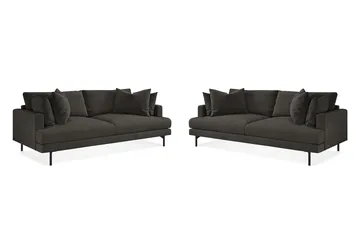 Menard Soffgrupp 4-sits + 4-sits Manchestersoffa