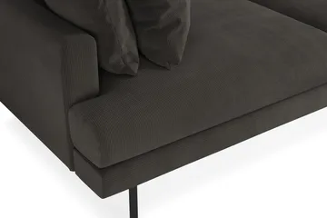 Menard Soffgrupp 4-sits + 4-sits Manchestersoffa - Mörkgrå - Möbler - Soffa - Soffgrupp