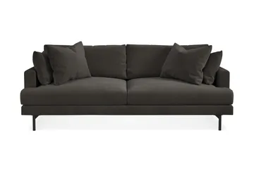 Menard Soffgrupp 4-sits + 4-sits Manchestersoffa - Mörkgrå - Möbler - Soffa - Soffgrupp
