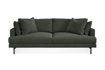 Menard Soffgrupp 4-sits + 4-sits Manchestersoffa - Mörkgrön - Möbler - Soffa - Soffgrupp