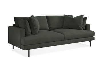 Menard Soffgrupp 4-sits + 4-sits Manchestersoffa - Mörkgrön - Möbler - Soffa - Soffgrupp