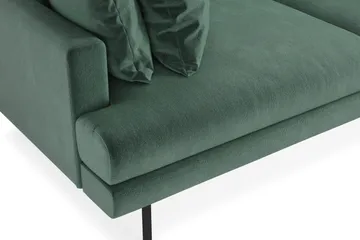 Menard Soffgrupp 4-sits + 4-sits Sammetssoffa - Mörkgrön - Möbler - Soffa - Soffgrupp