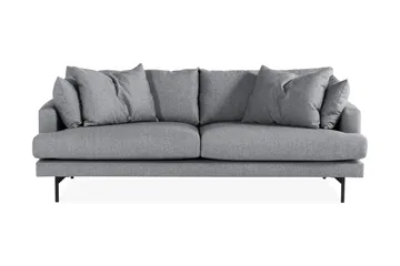 Menard Soffgrupp 4-sits + 4-sits Tygsoffa - Grå - Möbler - Soffa - Soffgrupp