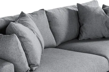 Menard Soffgrupp 4-sits + 4-sits Tygsoffa - Grå - Möbler - Soffa - Soffgrupp