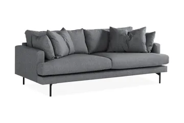 Menard Soffgrupp 4-sits + 4-sits Tygsoffa - Mörkgrå - Möbler - Soffa - Soffgrupp